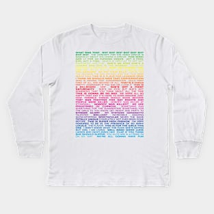 Legends Only Soundboard (Rainbow) Kids Long Sleeve T-Shirt